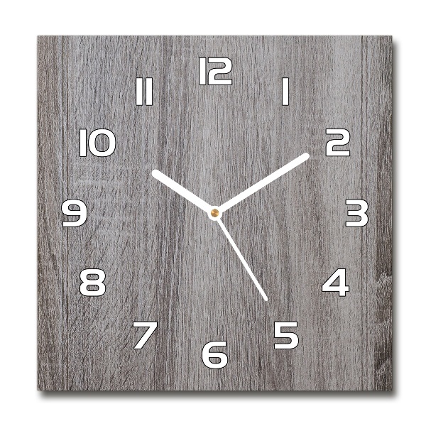 Square wall clock Wood