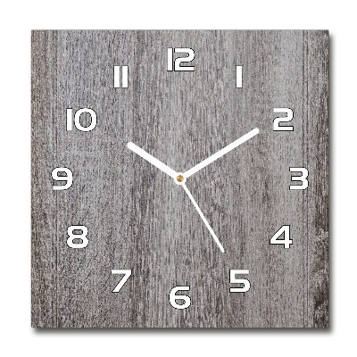 Square wall clock Wood