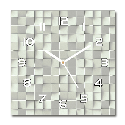 Square wall clock Geometric background