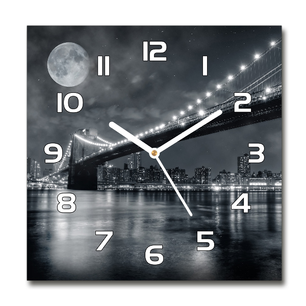 Square kitchen clock Brooklyn bridge