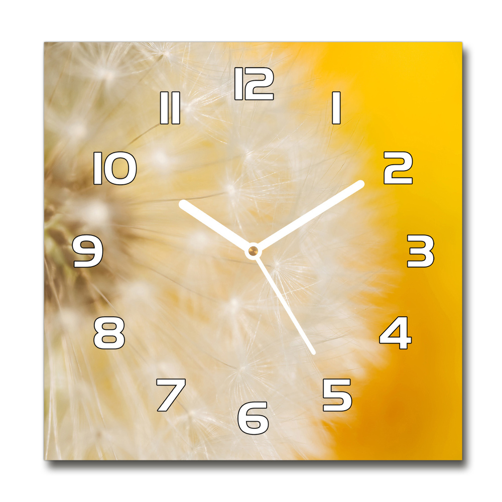 Square wall clock Dandelion