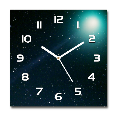 Square wall clock Galaxy