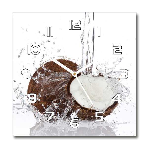 Square wall clock Coconut