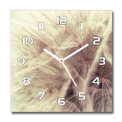 Square kitchen clock Dandelion