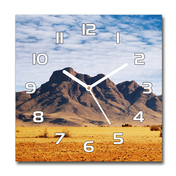 Square wall clock Rocks in Namibia