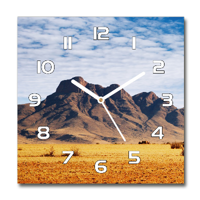 Square wall clock Rocks in Namibia