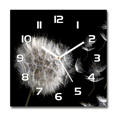 Square wall clock Dandelion