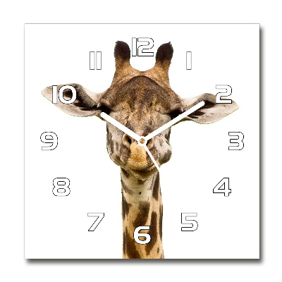 Square wall clock Giraffe