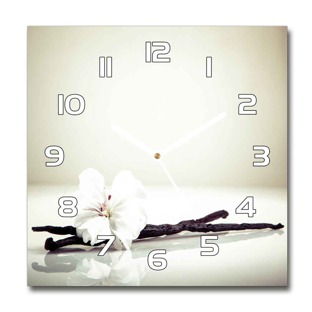 Square wall clock Vanilla chick