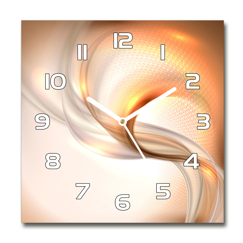 Square wall clock Abstract background