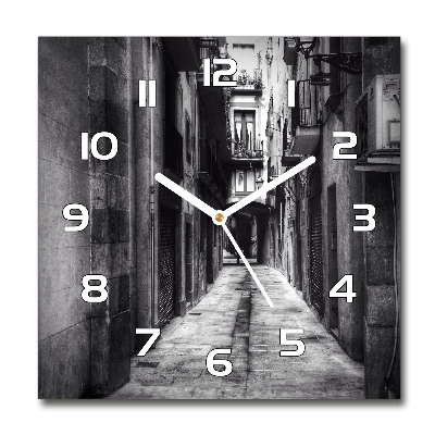 Square wall clock Barcelona Spain