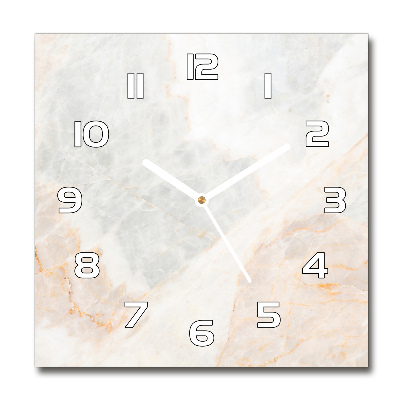 Square wall clock Marble