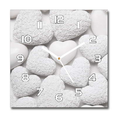 Square wall clock White background