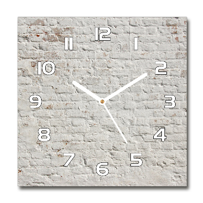 Square wall clock Brick wall