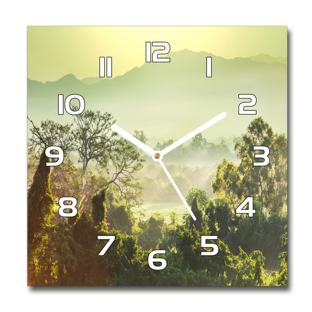 Square kitchen clock Jungle