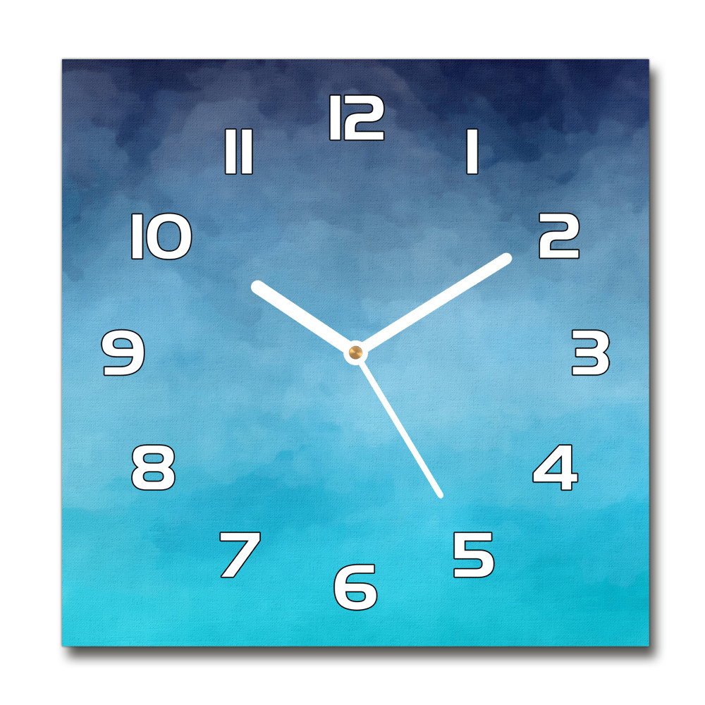 Square wall clock Smoke