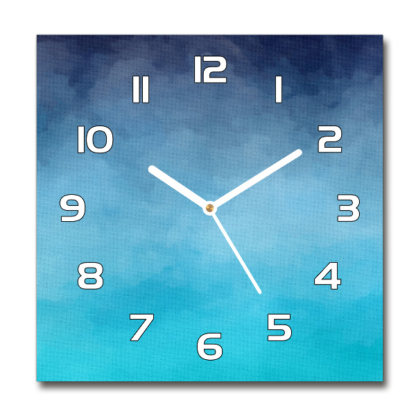 Square wall clock Smoke