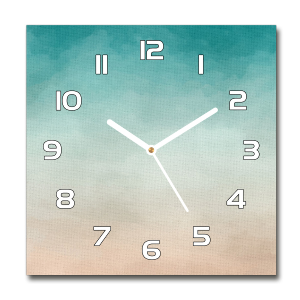 Square glass wall clock Abstraction Background