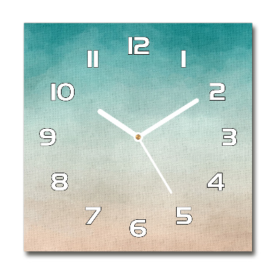 Square glass wall clock Abstraction Background