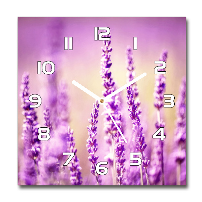 Square kitchen clock Lavender