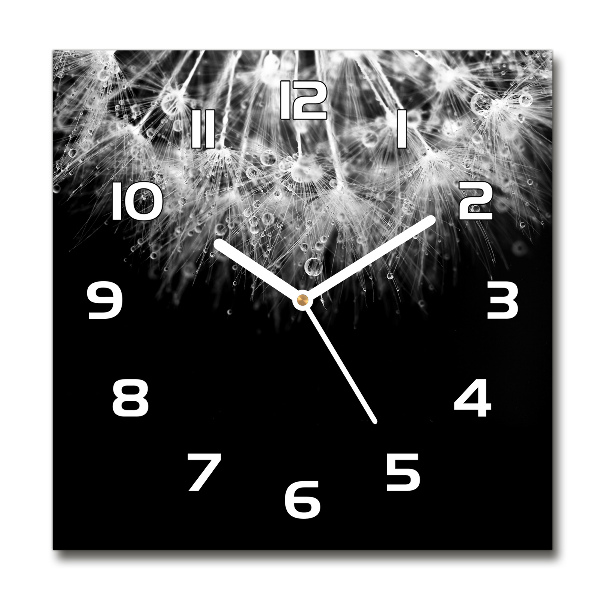 Square kitchen clock Dandelion seeds