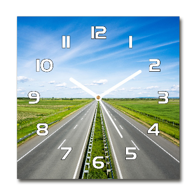 Square wall clock highway