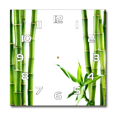 Square wall clock Bamboo