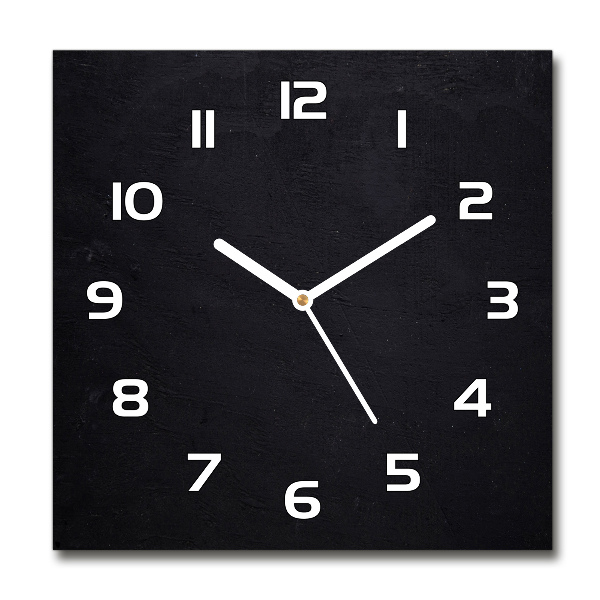 Square kitchen clock Black board