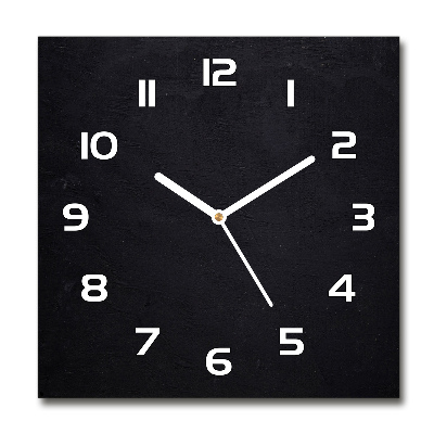 Square kitchen clock Black board