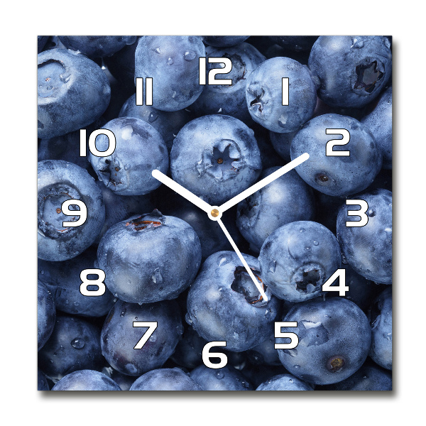 Square wall clock Berries