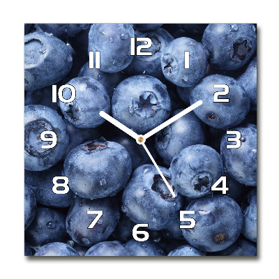 Square wall clock Berries