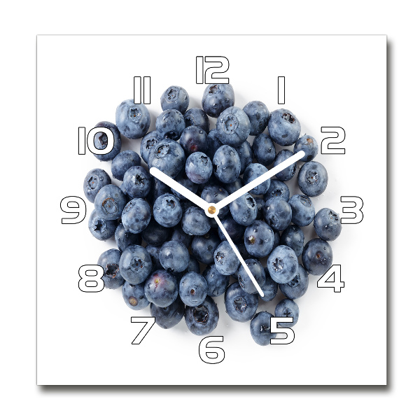 Square wall clock Berries