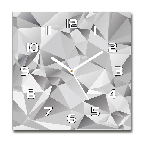 Square kitchen clock 3D abstraction