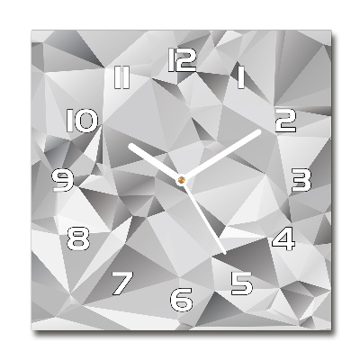 Square kitchen clock 3D abstraction