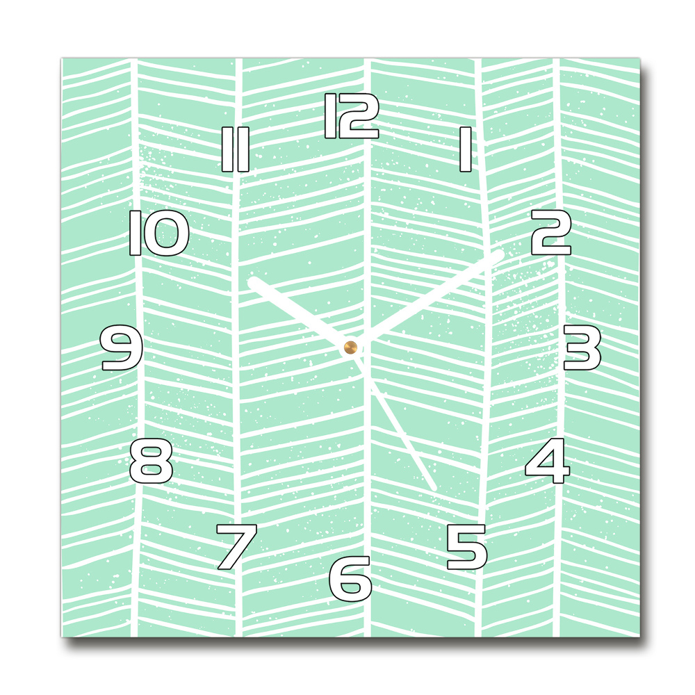 Square wall clock Flankeet pattern