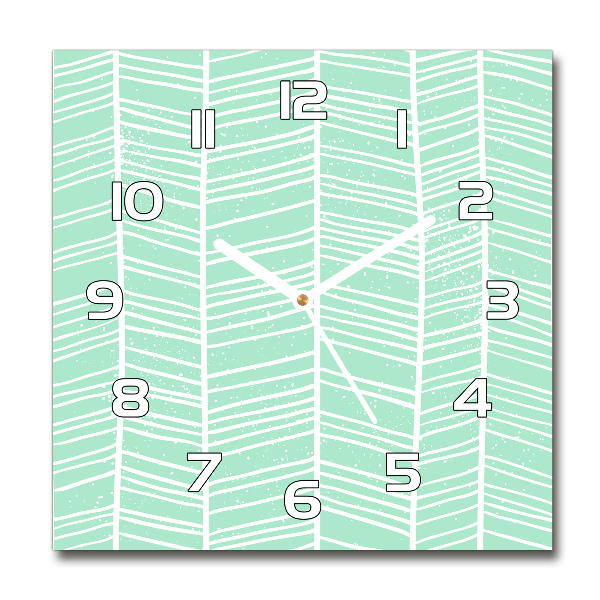 Square wall clock Flankeet pattern