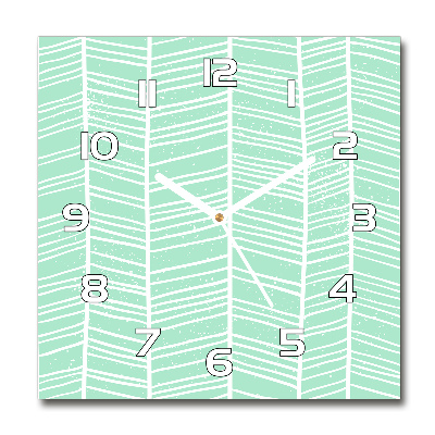 Square wall clock Flankeet pattern