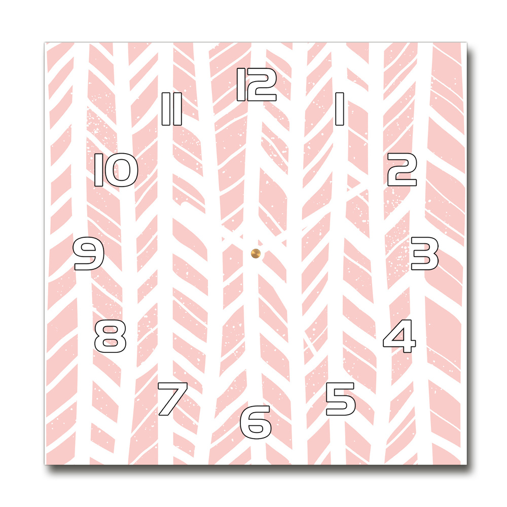 Square wall clock Flankeet pattern