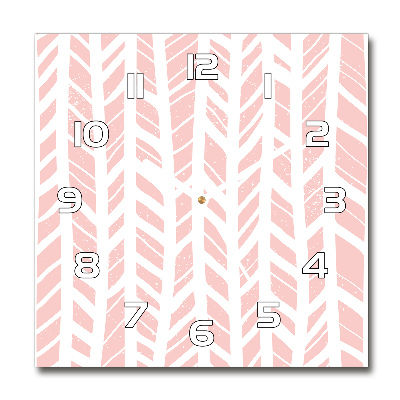 Square wall clock Flankeet pattern