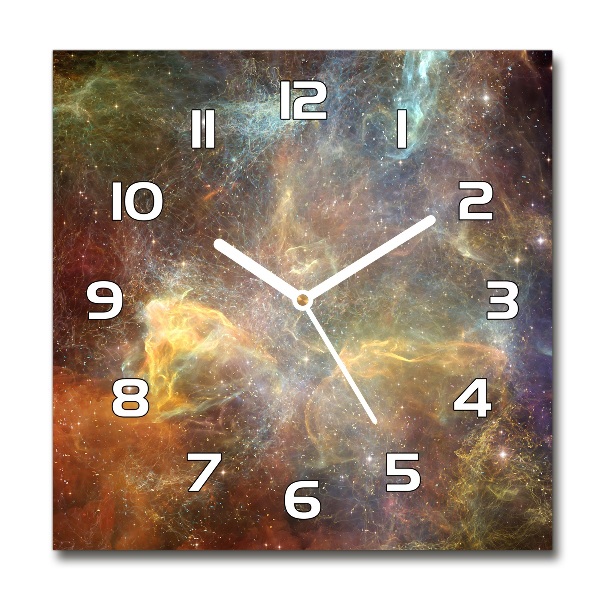 Square kitchen clock Cosmos