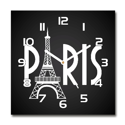 Square wall clock Paris