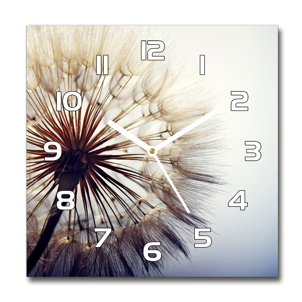 Square wall clock Dandelion