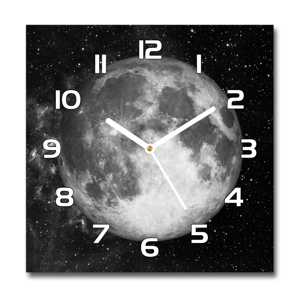 Square kitchen clock Moon