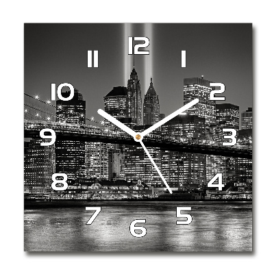 Square wall clock Manhattan New York