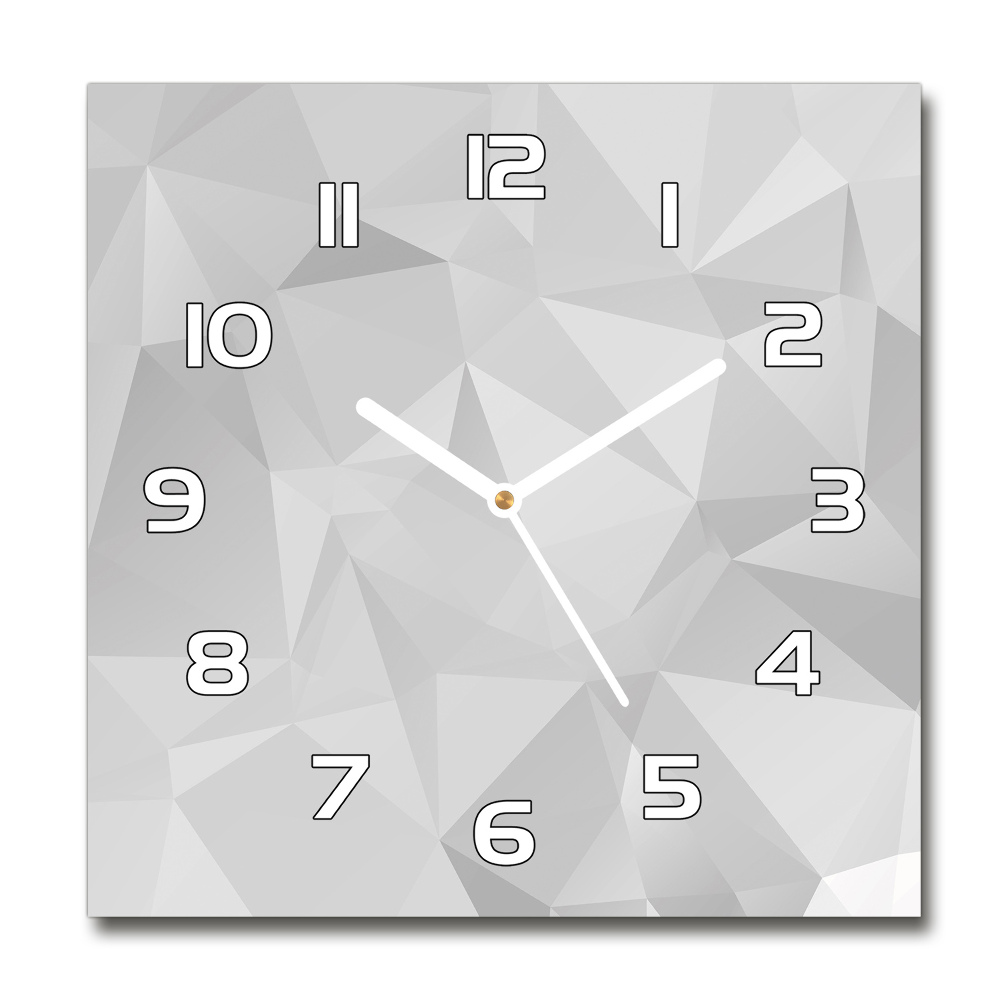 Square kitchen clock Abstraction of the triangle