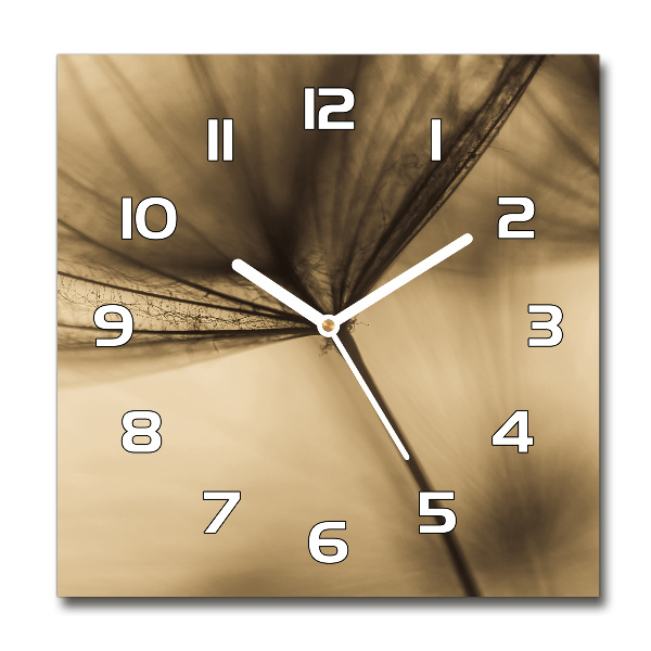 Square kitchen clock Dandelion seed