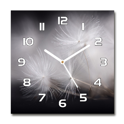 Square wall clock Dandelion seeds