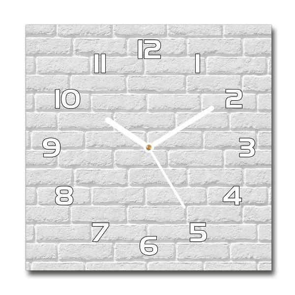 Square wall clock Brick wall