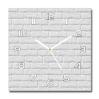 Square wall clock Brick wall