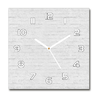 Square wall clock Brick wall